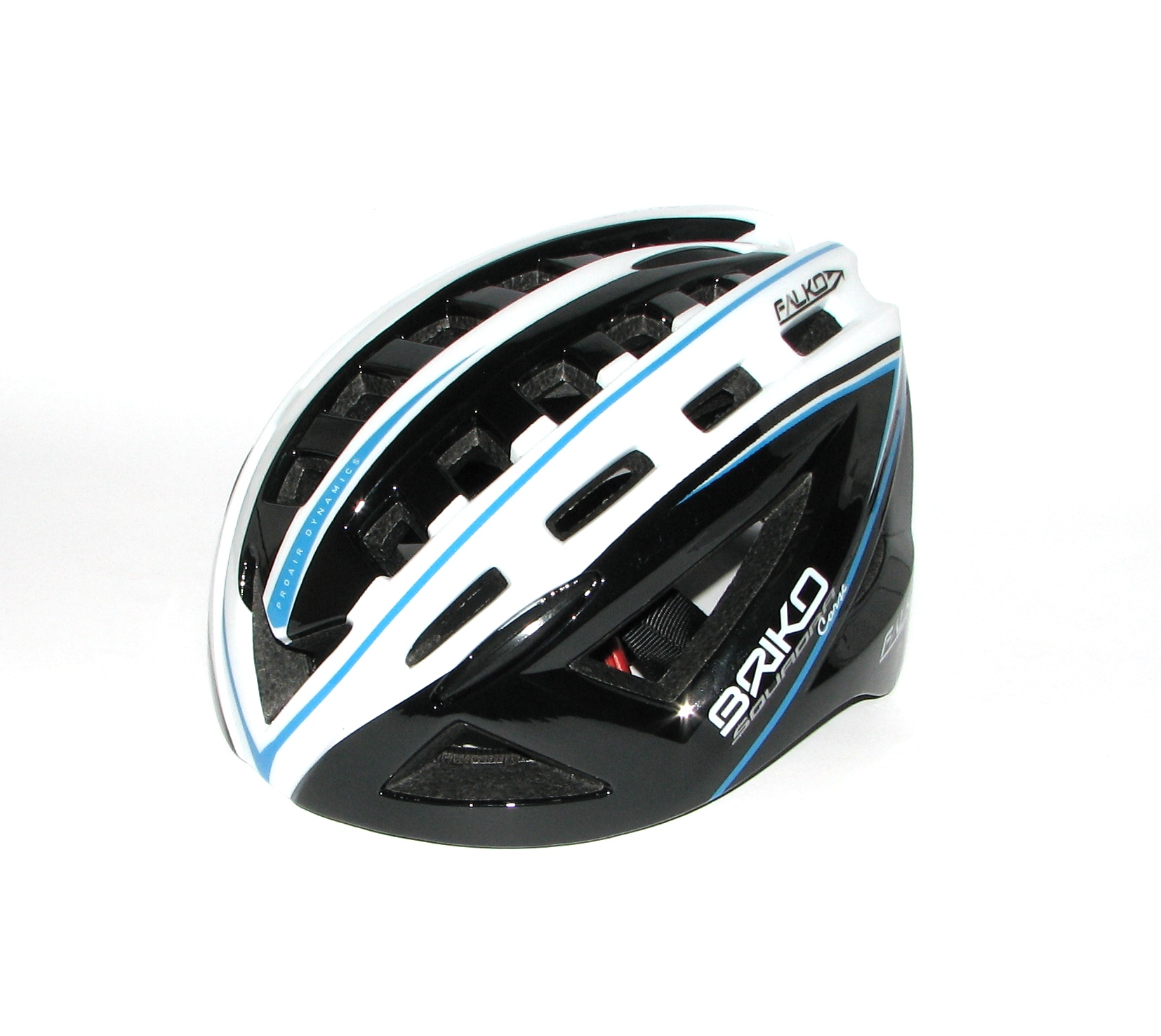 Велошлем Briko Falko White-Blk-Blu M